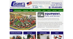 Desktop Screenshot of casonsequipment.com